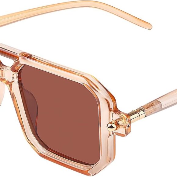 Accessories - Vintage Square Sunglasses Women Men Retro Geometric Classic Frame UV400 Protecti